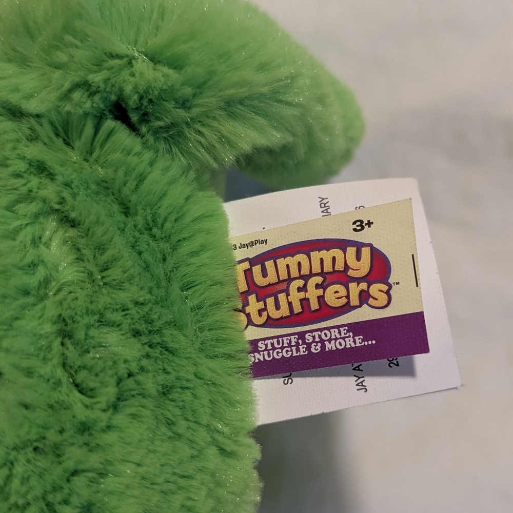 NWOT Tummy Stuffers Green and Yellow Plush Toy - Picture 7 of 9